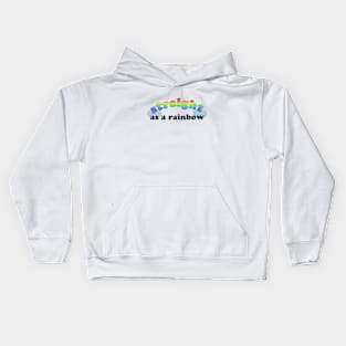 Straight as a rainbow Kids Hoodie